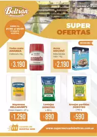 Catálogo Beltrán Supermercados Página 6: Amanda yerba mate tradicional €3.190,00, Mocovi arroz doble carolina €2.190,00