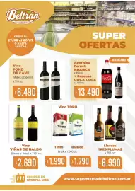 Catálogo Beltrán Supermercados Página 9: Fond de cave vino €6.490,00, Fernet branca aperitivo €13.490,00