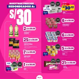 Catálogo Makro Página 15: Aro duraznos en mitades en almíbar €30,00, Leche condensada GLORIA €30,00