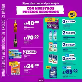Catálogo Makro Página 23: Bailey's licor de crema original irish cream €70,00, Whisky Johnnie Walker Red label €40,00
