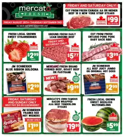 Mercato Fresh flyer week 35 Page 1: Mercato Fresh Brand Corned Beef, Roast Beef Or Pastrami €9,99