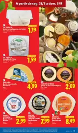 Folheto Lidl semana 36 Página 15: Lactimonte Requeijão de Cabra €1,59, Ilha Azul Queijo Amanteigado dos Açores €4,99