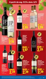 Folheto Lidl semana 36 Página 17: Vinha do rosário vinho tinto regional €2,39