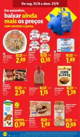 Folheto Lidl semana 36 Página 8: Sondey Bolachas Tostadas €1,49, Pão de Forma 14 Cereais €1,15