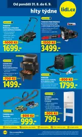 Lidl leták Strana 25: PARKSIDE PERFORMANCE Benzínová řetězová pila s elektrickým startováním €3.499,00