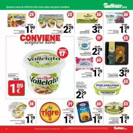 Volantino Supermercati Gulliver Pagina 26: Burro Parmareggio €3,99, Snack al cacao Nesquik €1,99