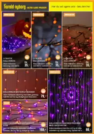 Harald Nyborg tilbudsavis Side 18: Led lyskæde med uhyggelige lyde €168,00, Halloween Edderkoppespind med led ø150 cm €68,00