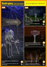 Harald Nyborg tilbudsavis Side 2: Halloween Skeletarme med flagguirlande €49,00, Skelethånd på spyd med skilt €19,00