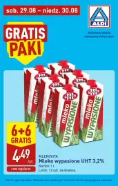 ALDI gazetka Strona 2: Mleko UHT wypasione Mlekovita 3,2% €4,49