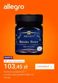 Allegro gazetka tydzień 35 Strona 3: Miód Manuka MGO 400+ Hecadi €103,45