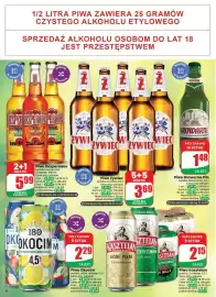 Dino gazetka Strona 6: Piwo bezalkoholowe Okocim €2,29, Piwo Żywiec €1,84