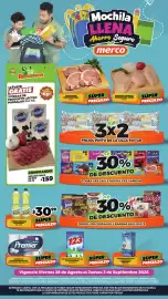 Folleto Merco semana 35 Página 1: Kartamus Aceite Vegetal €30,99, Porsalud producto lácteo €159,00