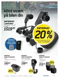 Thansen kundeavis Side 11: Inferno holder til ladekabel €159,20, Inferno holder til ladekabel €215,20