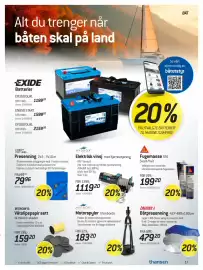 Thansen kundeavis Side 17: Hydrox elektrisk vinsj med fjernbetjening €1.119,20, Fikaflex Fugemasse 591 €199,20
