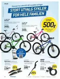 Thansen kundeavis Side 18: Ingear skjermsett til mtb 24-29" €134,25, Ingear Støtteben MTB/racer €186,75