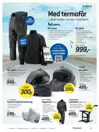 Thansen kundeavis Side 23: Outtrek Regndress Vinter €499,00, Hi parts scooter/moped presenning €199,00