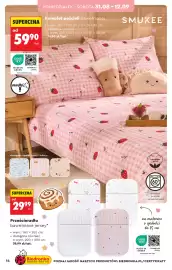 Biedronka gazetka Strona 14: Komplet pościeli bawełnianej €59,90, Prześcieradło bawełniane jersey €29,99