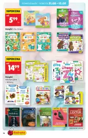 Biedronka gazetka Strona 16: Książki edukacyjne i lektury €14,99, Książki dla dzieci €5,99
