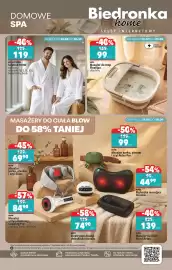 Biedronka gazetka Strona 43: Masażer do stóp FlexiSpa składany €99,00, Szlafrok frotte €119,00
