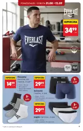 Biedronka gazetka Strona 9: T-shirt męski €34,99, Skarpety damskie lub męskie 3 pak €14,99