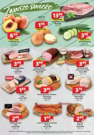 Delfin gazetka Strona 2: Żeberka wędzone na kwaśnicę Kabanos €1,99, Szynka bez wędzenia Madej Wróbel €3,79