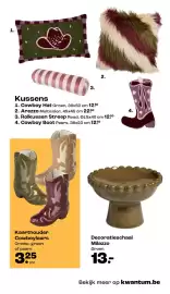 Kwantum folder Pagina 13: Kaarthouder Cowboylaars €3,25, Decoratieschaal Milazzo €13,00
