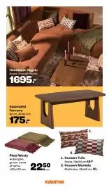 Kwantum folder Pagina 2: Plaid Wooly €22,50, Hoekbank Regalo €1.695,00