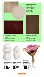 Kwantum folder Pagina 4: Boeket Pompom €18,00, Vaas Perloz €8,50