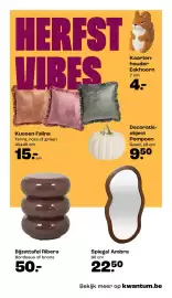 Kwantum folder Pagina 9: Bijzettafel Ribera €50,00, Spiegel Ambra €22,50