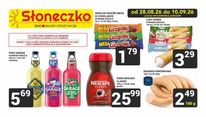 Słoneczko (ważność do 10-09)