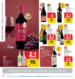 Carrefour folder Pagina 16: Spanje Catalunya Torres Laberinto Garnacha €13,98, Spanje Castilla La Mancha Mucho Más €11,98