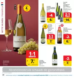 Carrefour folder Pagina 20: Frankrijk Bourgogne Mâcon-Villages L'Aurore Wit €7,99