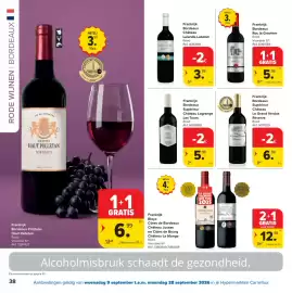 Carrefour folder Pagina 38: Frankrijk Blaye Côtes de Bordeaux Château Jussas en Côtes de Bourg Château La Monge Rood €12,98