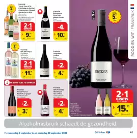 Carrefour folder Pagina 41: Frankrijk Languedoc Cersius Rood €4,99, Frankrijk IGP Atlantique Cap Ocea Wit of rosé €11,98