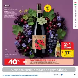 Carrefour folder Pagina 43: Rode wijn €17,98