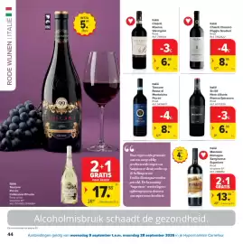 Carrefour folder Pagina 44: Italië Sicilië Nero d'Avola Riserva Epicentro Rood €6,99