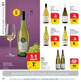 Carrefour folder Pagina 50: Pinot Blanc bio en Pinot Gris €11,98, Bourgogne Chardonnay €6,99