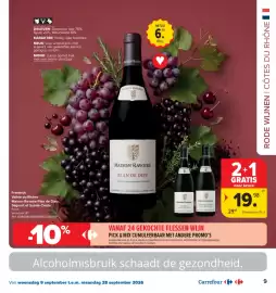 Carrefour folder Pagina 9: Rode wijnen | Côtes du Rhône €19,98
