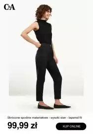 C&A gazetka tydzień 35 Strona 5: Skrócone spodnie materiałowe C & A wysoki stan tapered fit €99,99