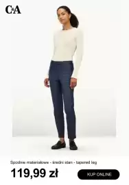 C&A gazetka tydzień 35 Strona 7: Spodnie materiałowe C & A średni stan tapered leg €119,99