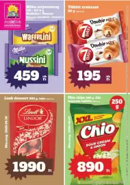 Vil-For akciós újság hét 35 Oldal 1: Milka waffelini nussini €459,00, 7 days töltött croissant €195,00