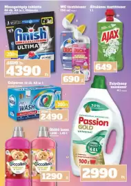 Vil-For akciós újság hét 35 Oldal 21: Coccolino perfume & care €1.290,00, Finish powerball ultimate €4.390,00