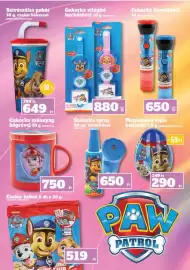 Vil-For akciós újság hét 35 Oldal 6: Paw Patrol világító karkötő €880,00, Cukorka műanyag bögrével €750,00