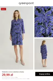 Greenpoint gazetka tydzień 35 Strona 4: Niebiesko-czarna sukienka w kwiaty Greenpoint €29,99