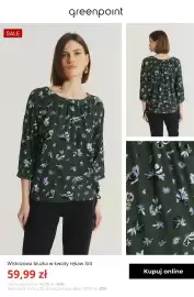 Greenpoint gazetka tydzień 35 Strona 9: Wiskozowa bluzka w kwiaty rękaw 3/4 Greenpoint €59,99