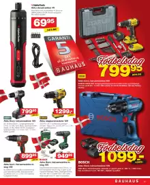 Bauhaus avis uge 35 Side 17: Bosch Akku Bore-/skruemaskine m. slag 18V €949,95, Bosch Akku Bore-/skruemaskine 18V €1.099,00