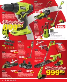 Bauhaus avis uge 35 Side 20: Ryobi batterisæt €999,95, Ryobi el kædesav €799,95