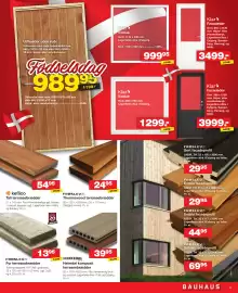 Bauhaus avis uge 35 Side 9: Frøslev fyr terrassebrædder €13,95, Kirkedal Heimdal komposit terrassebrædder €39,95
