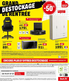 Catalogue BUT page 32: Roborock Aspirateur robot €179,99, Julien Fauteuil de bureau €89,70