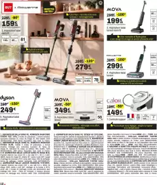 Catalogue BUT page 10: MOVA Aspirateur robot laveur €349,99, Rowenta Aspirateur balai laveur €299,99